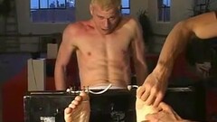 Sexy Tickling torture for tied up blonde guy Thumb