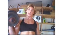 Bodybuilder kazanna works out and gets two cocks Thumb