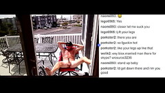 Playing on the deck on Cam4 Thumb
