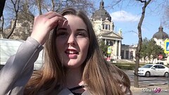 GERMAN SCOUT - 18yr YOUNG CURVY BIG TITS LUCIE PICKUP AND FUCK Thumb