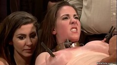 Brunette slut gets otk spanked in public Thumb