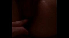 Finger fucking two fingers in her tight asshole Thumb