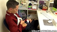 Two naughty twinks have hardcore butt session in the office Thumb